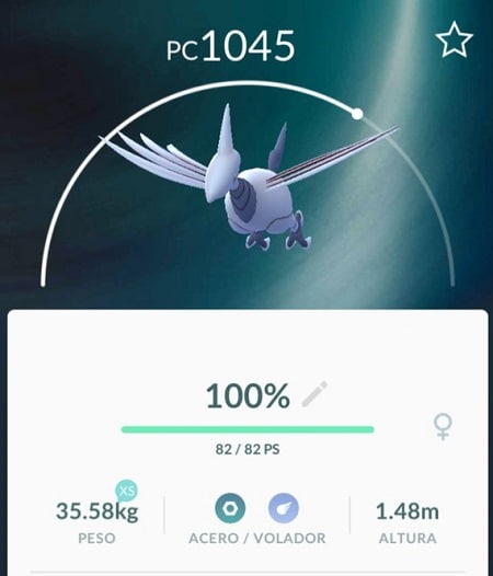 pokemon go skarmory estadísticas