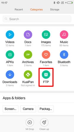 sincronizar datos de xiaomi a samsung S10/S20 - elegir categorías
