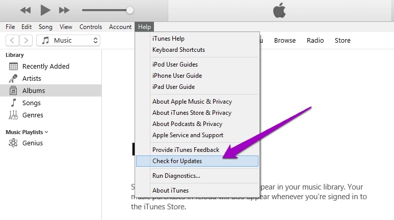 mise a jour d'itunes sur windows