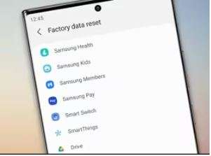 factory reset samasung