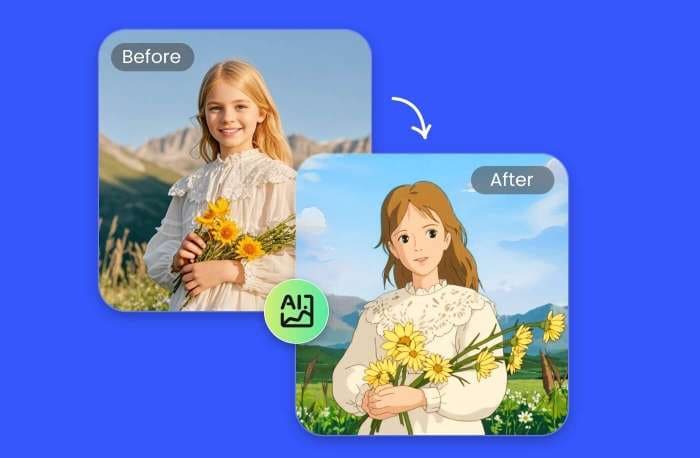 how to creat ai images in ghibli style using fotor