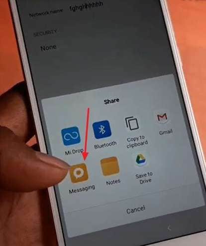 tap messaging app and type youtube