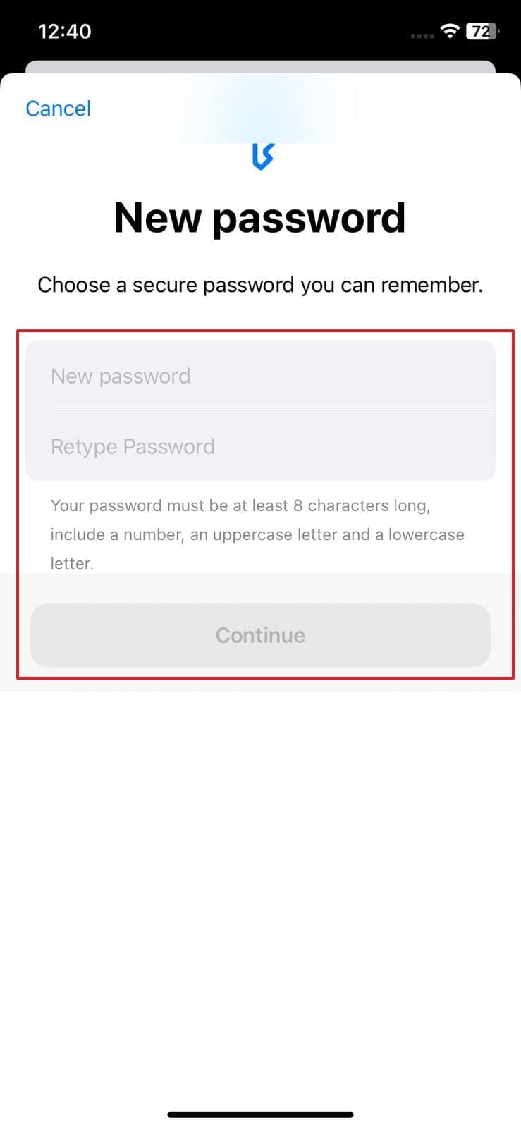 définir un nouveau mot de passe d'identifiant Apple sur iPhone