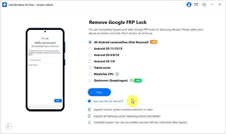 pas sûr de la version d'Android