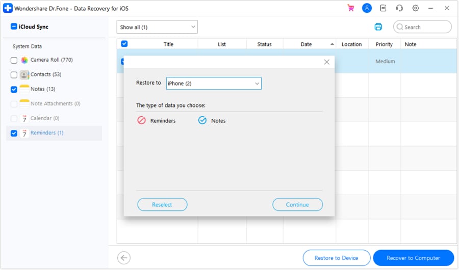 recover data from a broken iPod touch iCloud backup