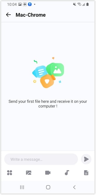 open connection and select file type