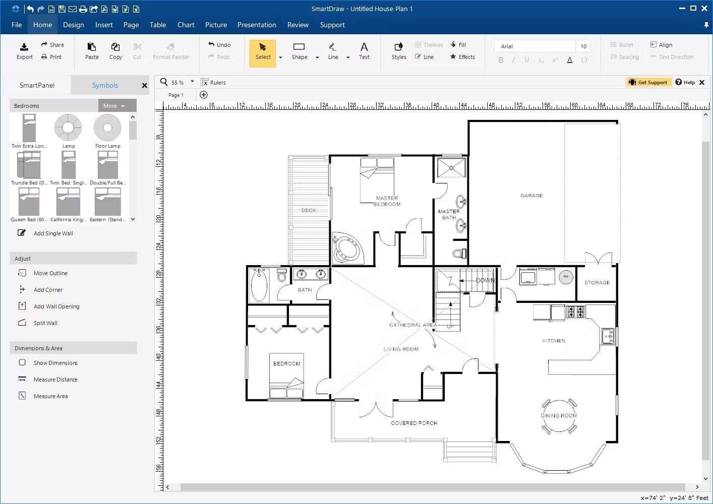 main interface of smartdraw