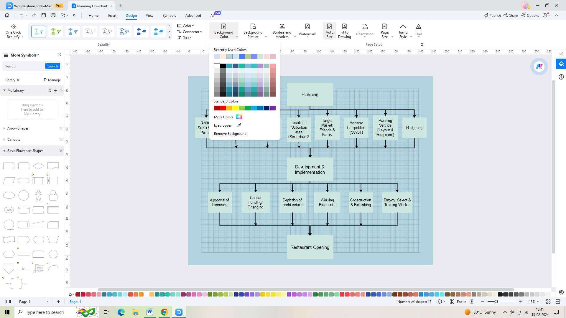 customizing the template