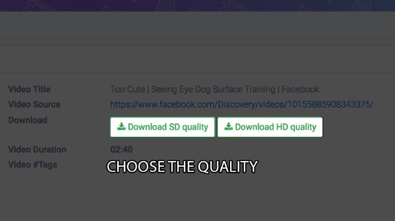 selecciona la calidad de tu película de Facebook