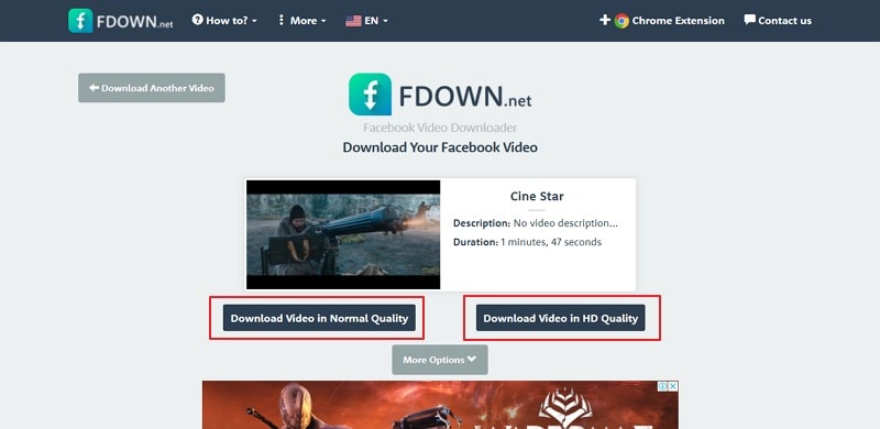 decidir la calidad del video