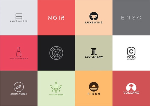 short and simple logo