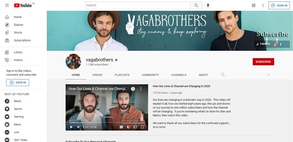 vagabrothers travel vlogger