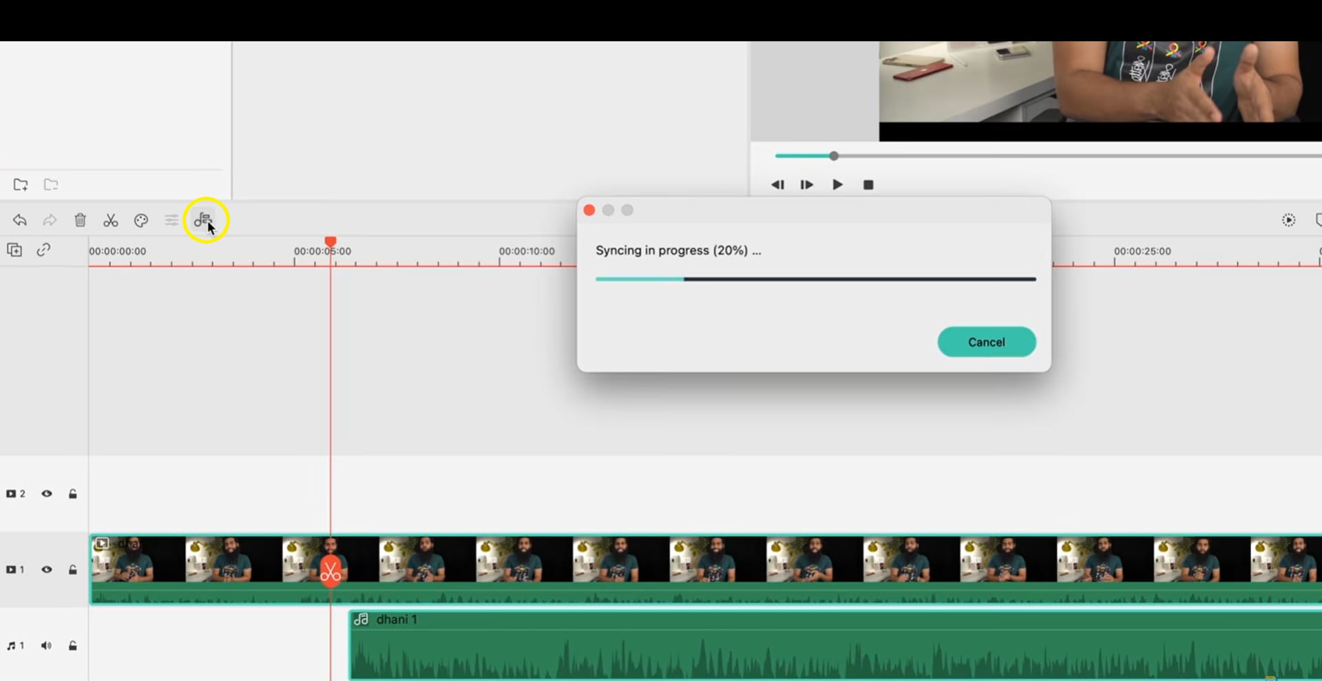gopro editing sync