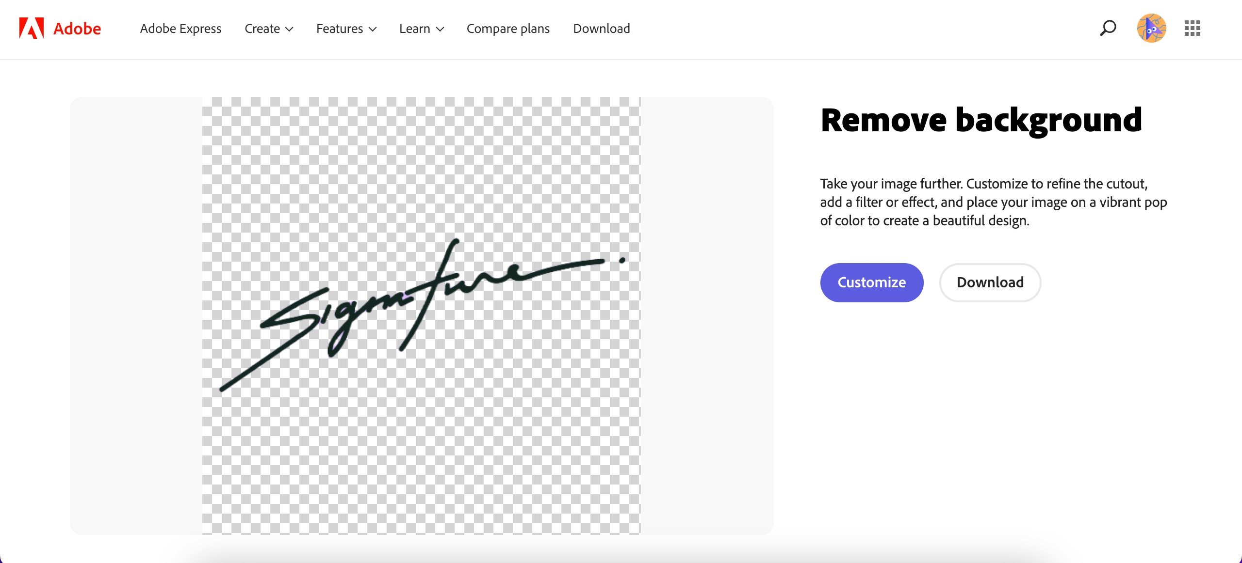 remove background adobe photoshop express