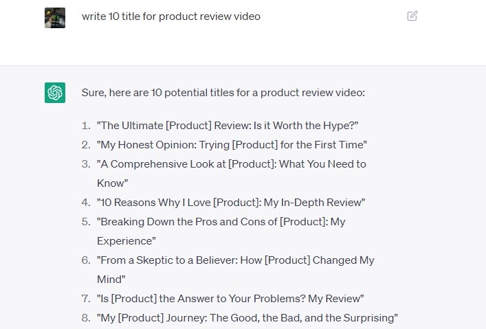 utiliza chatgpt como creador de youtube
