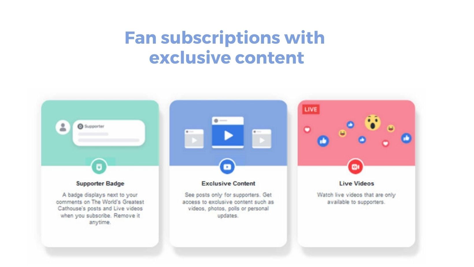 suscripciones de fans