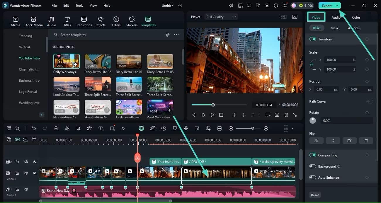integrate motion graphics and animation