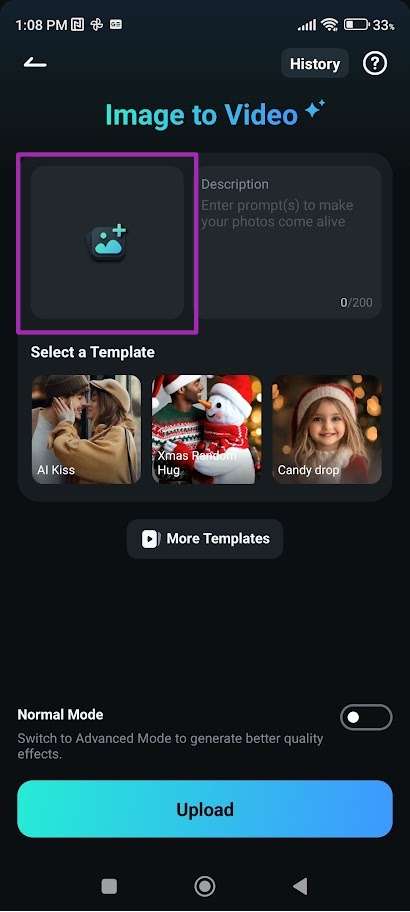 Agregar medios a imágenes de IA a videos