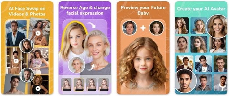 Aplicación de intercambio de caras Faceplay
