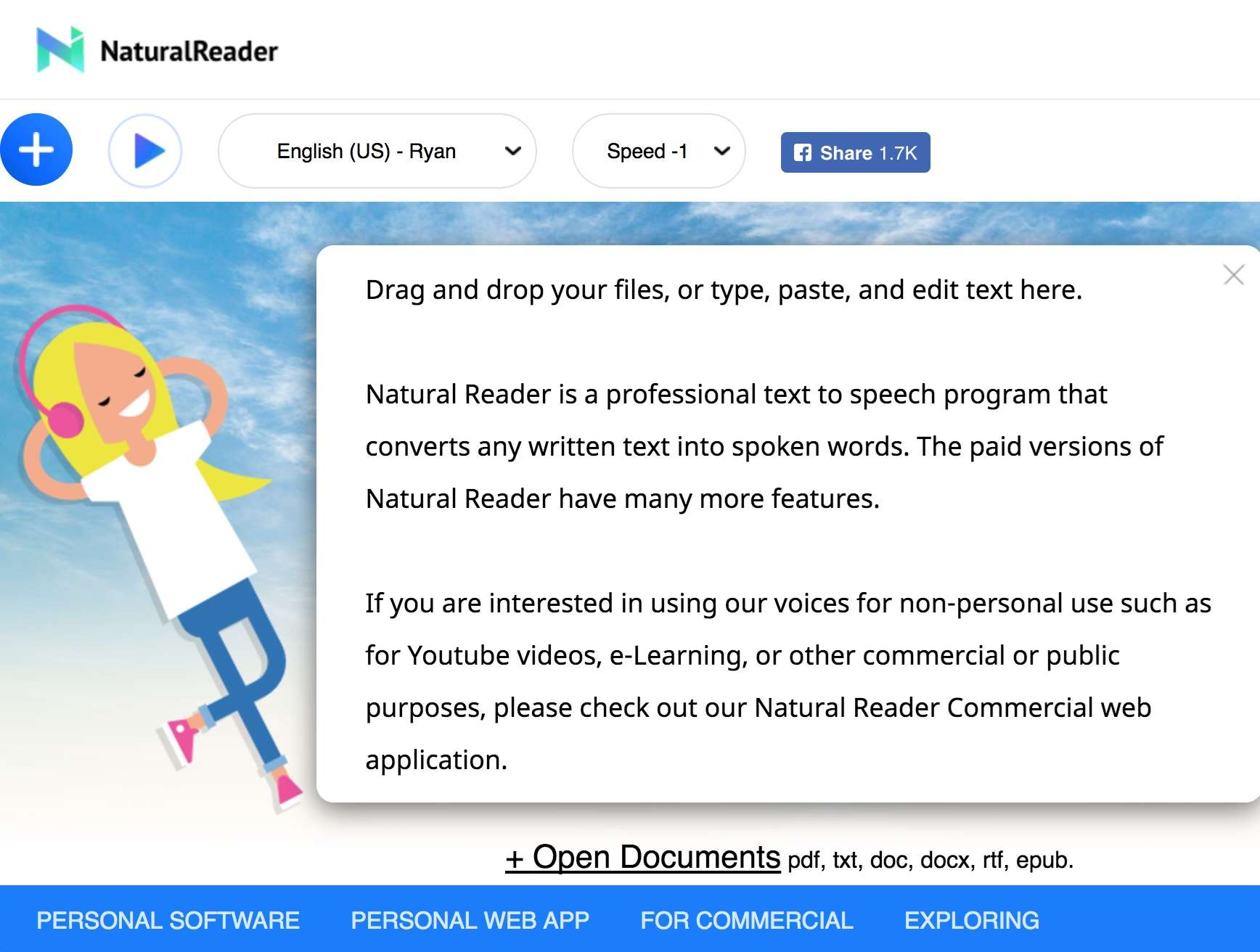 natural reader stt