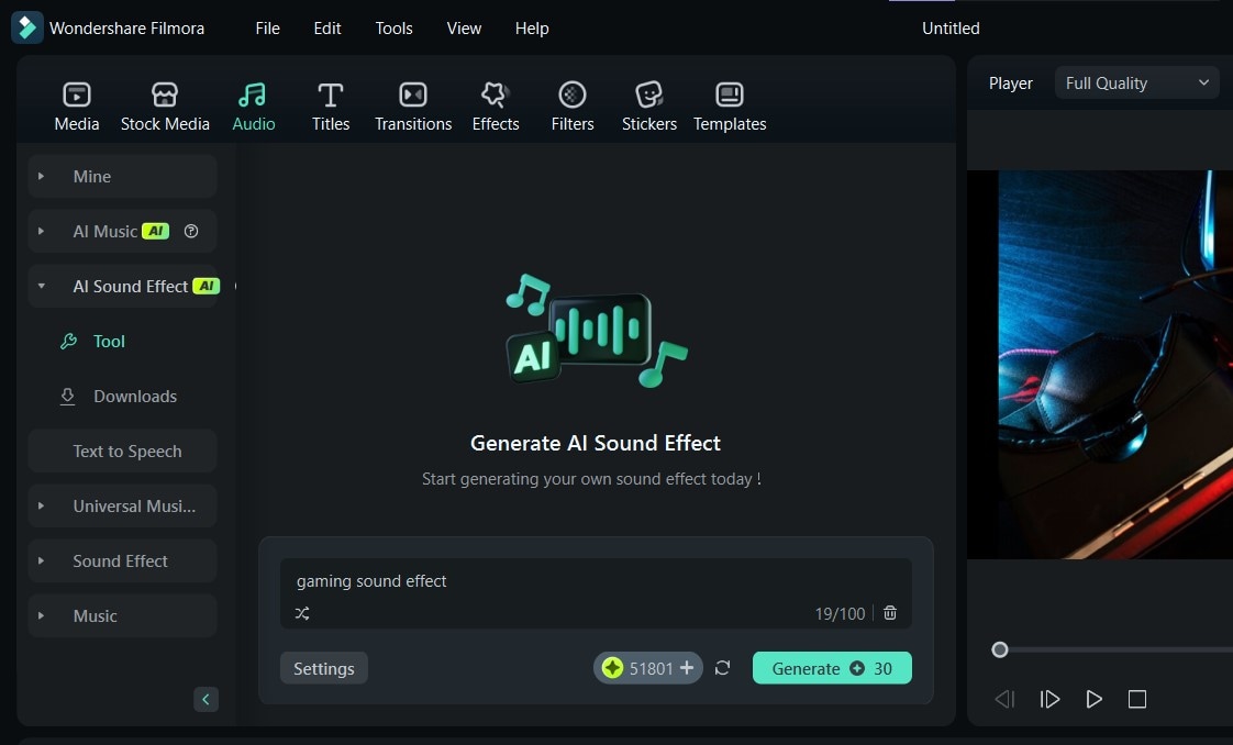 describe the sound effect