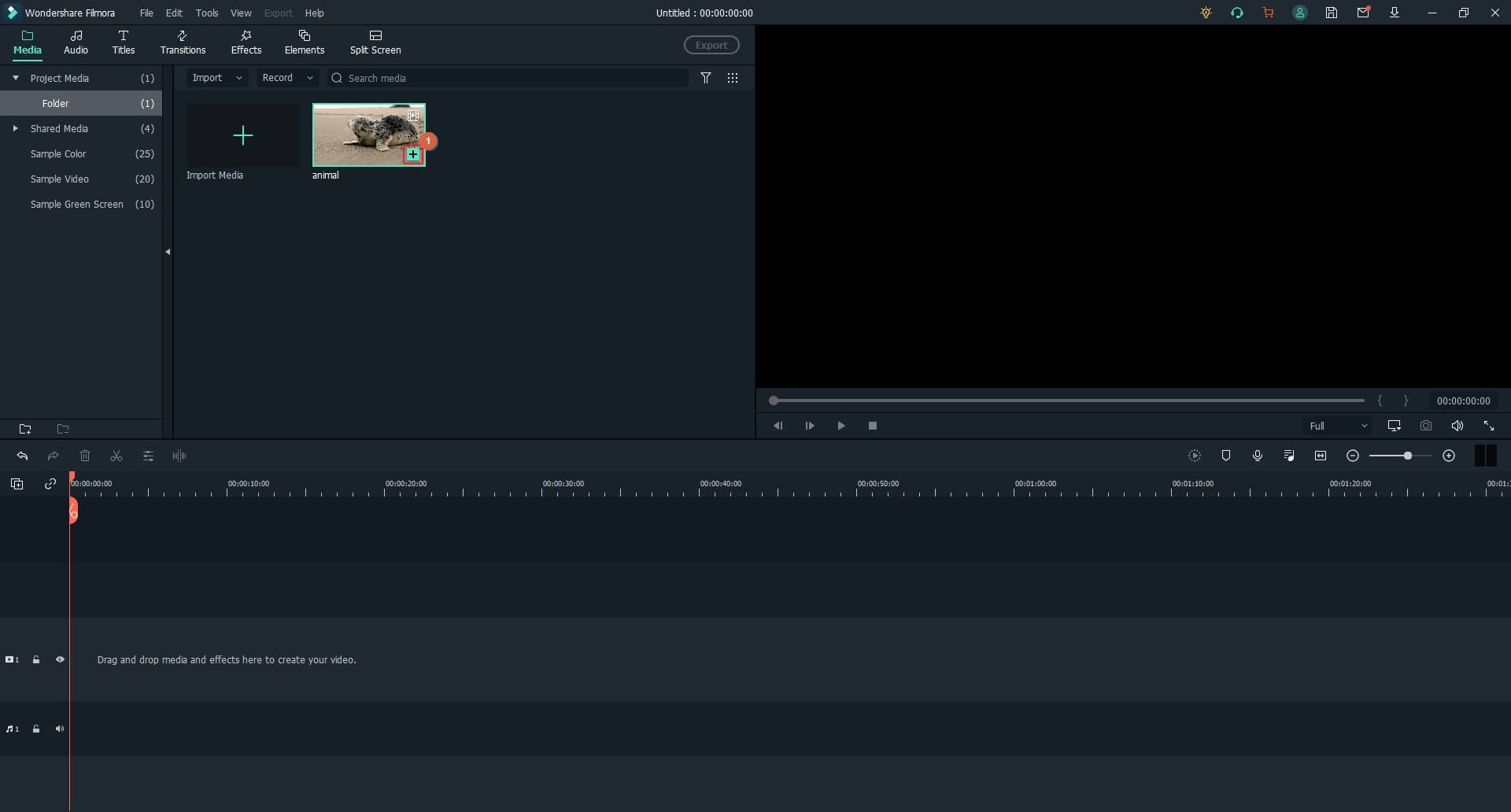 importar video para estabilizar en línea de tiempo
