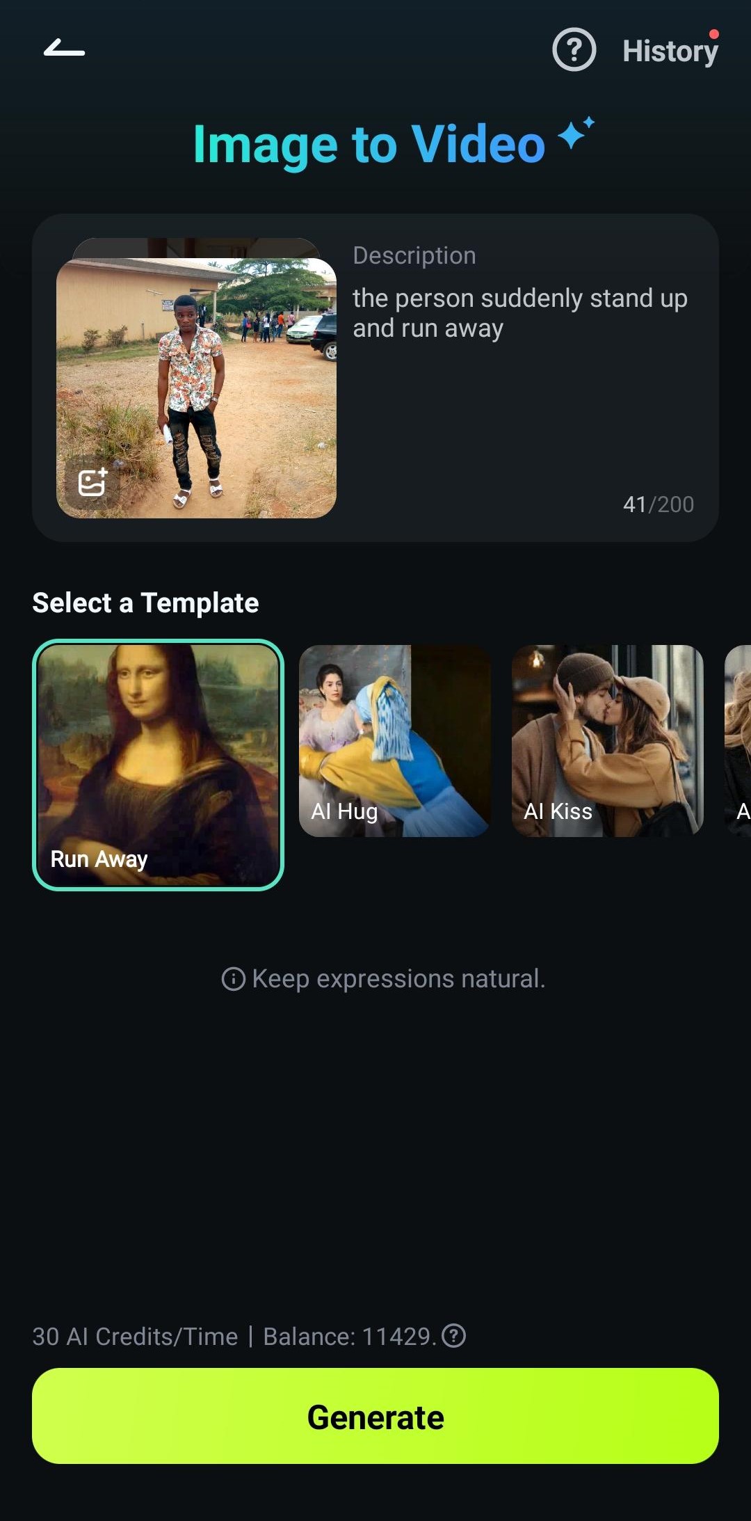 generar el video