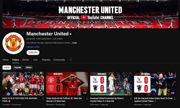 liga premier destacados youtube equipo individual