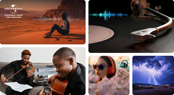 muziek- en audio-effecten stockmedia