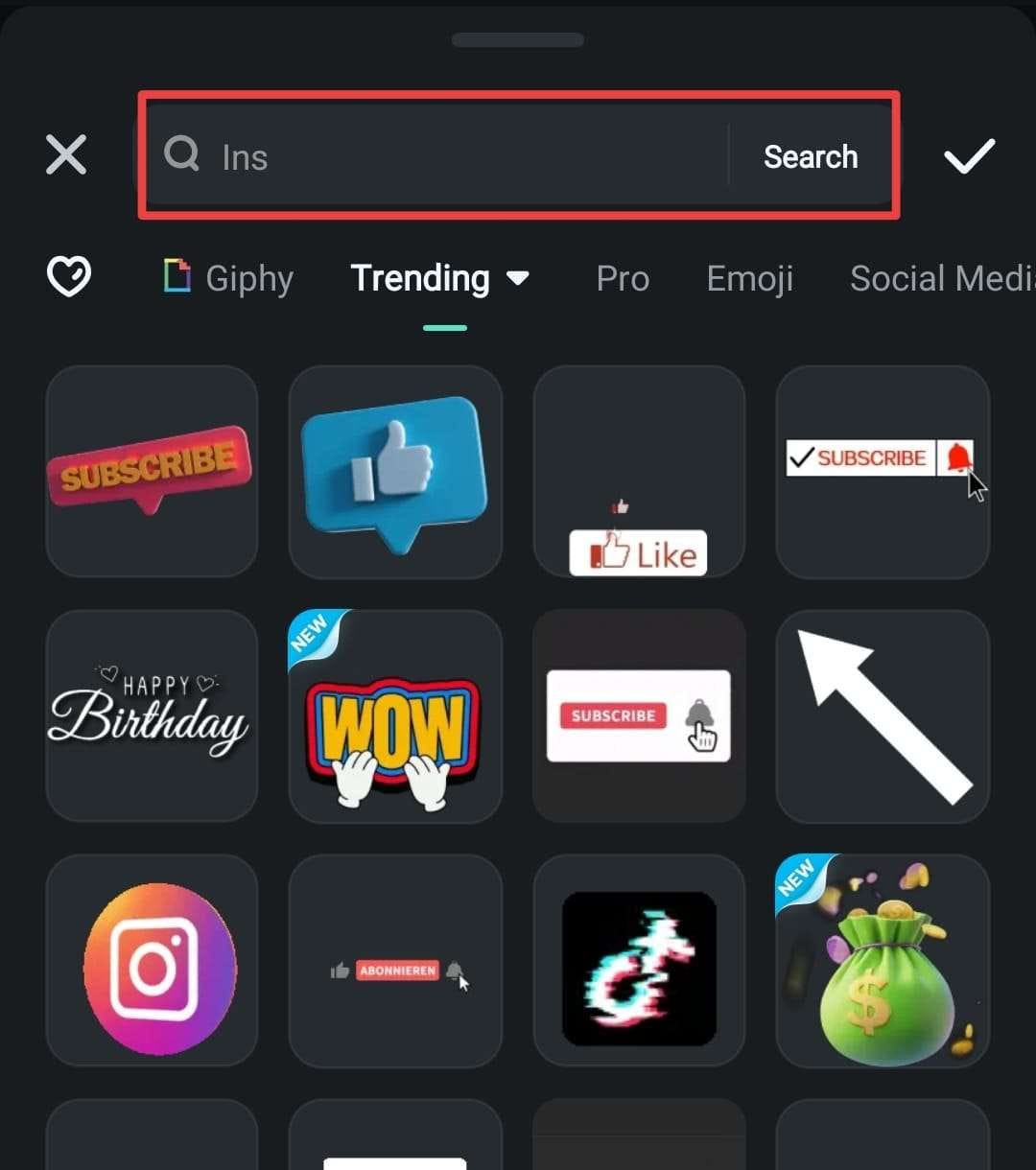 Seleccione el emoticono