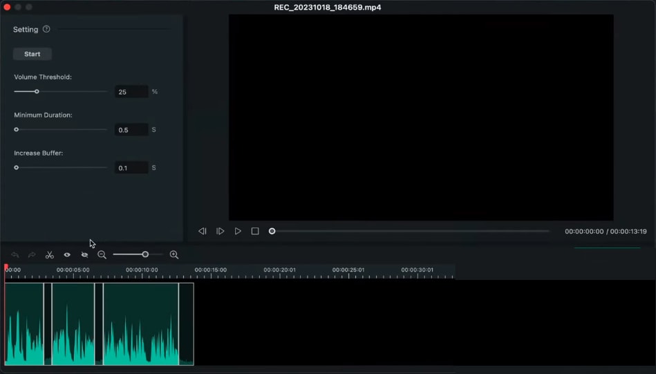 add audio to the timeline after editing