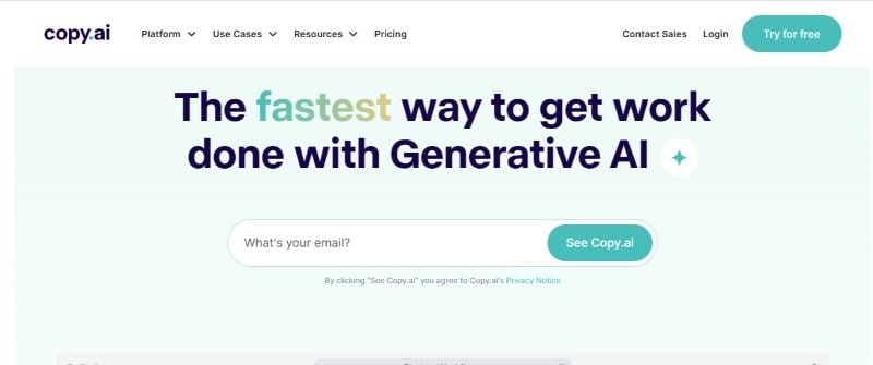copy ai meilleur outil de rédaction