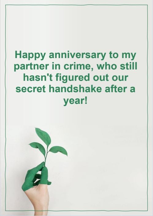 tarjeta de felicitación de aniversario divertida para el marido