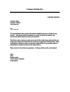 Plantilla de nota de crédito: descargar gratis