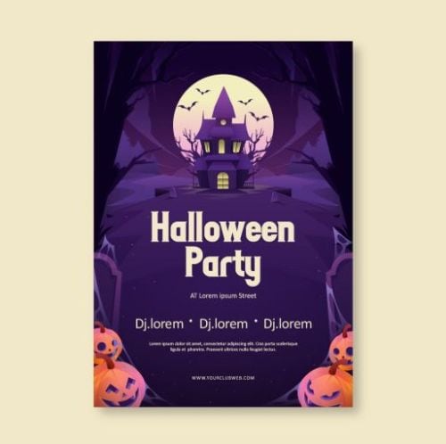 modèle de fête d'halloween
