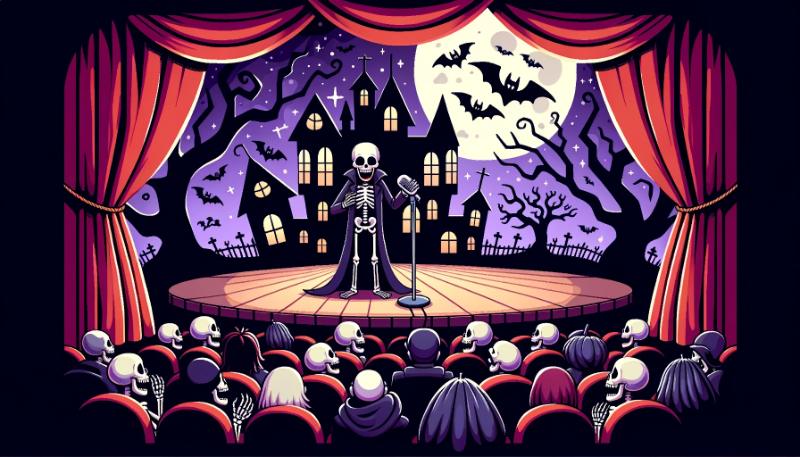 blague d'halloween talk-show