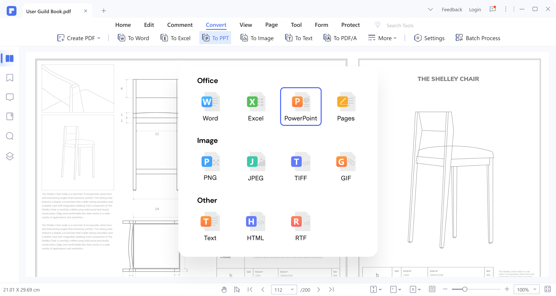 pdfelemento pdf para ppt