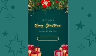 Joyeux Noël et Bonne Année - modèle