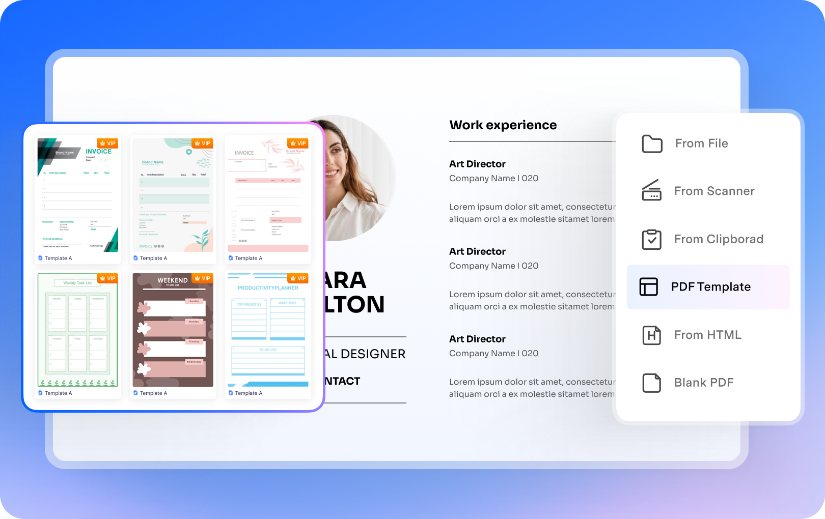 crear pdf a partir de plantilla.