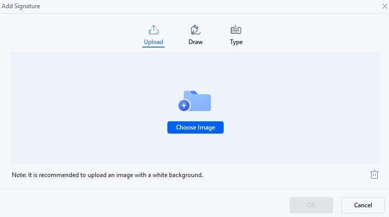 pdfelement signatur hochladen