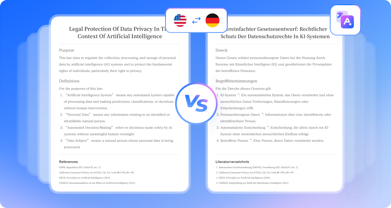 KI Dokument übersetzen