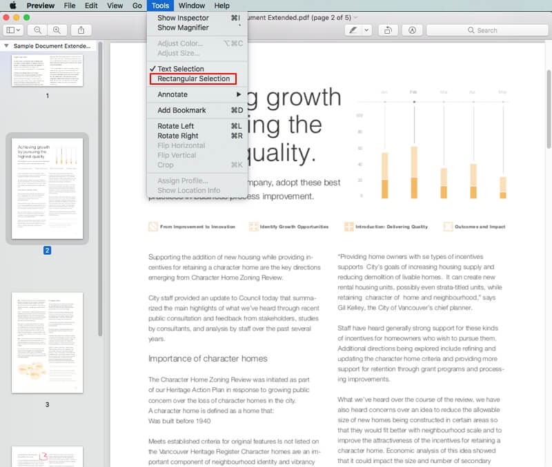 comment recadrer un pdf sur mac