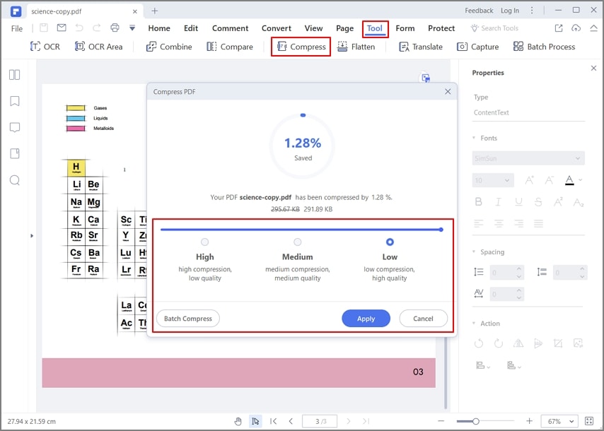 pdfelement compress pdf to 1000kb