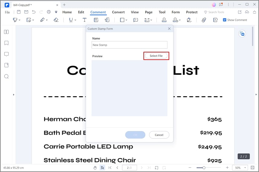 create pdf stamp