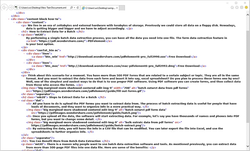 convert xml to word