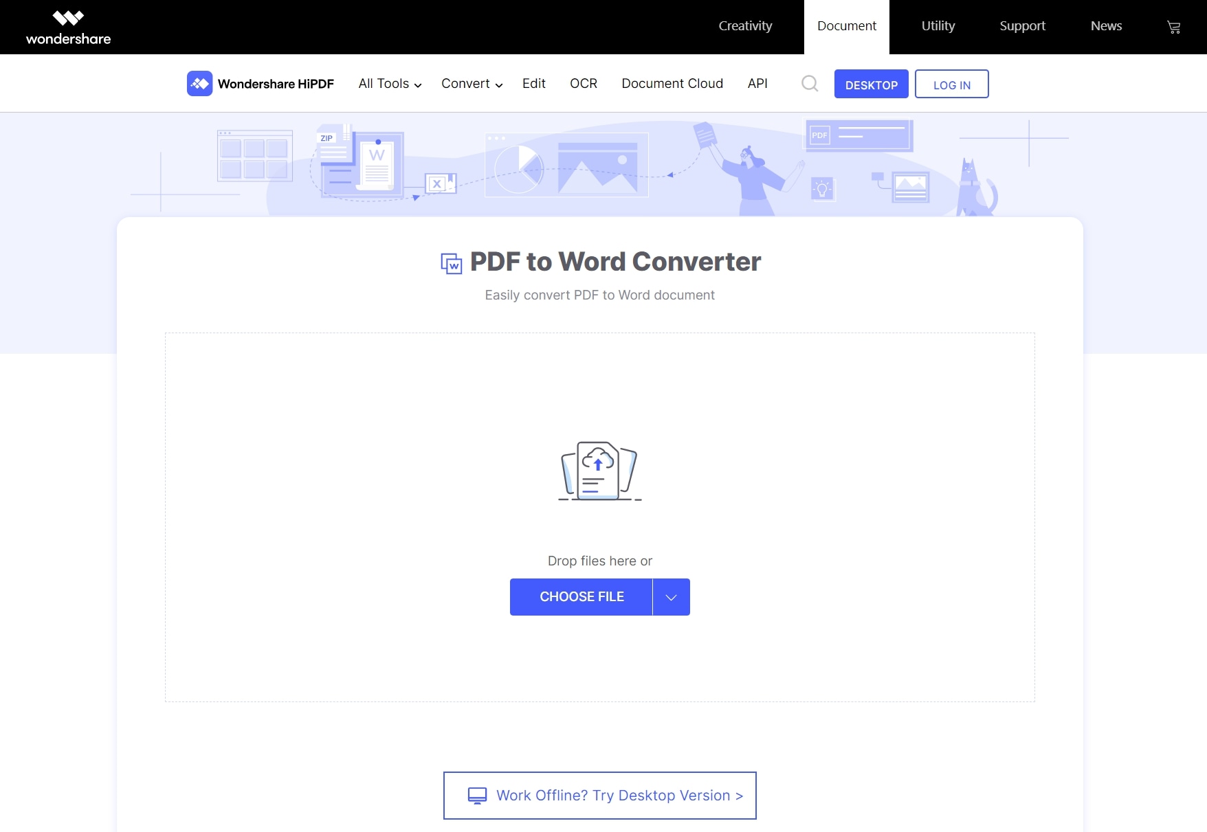 convert scanned pdf to word online