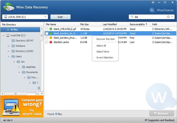 wise data recovery
