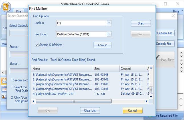 récupérer les e-mails supprimés de Outlook 2007 étape 2