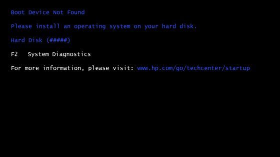hard disk 3f0 error hp fix 1