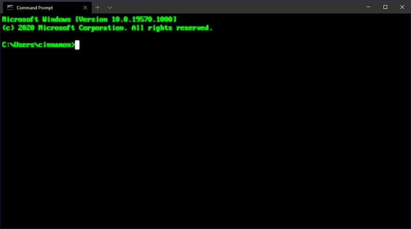 command prompt